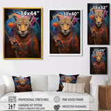 Tribe Of The Blue Leopard - Multi-Color Leopard Wall Art