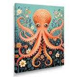 Orange Octopus - Octopus Wall Decor