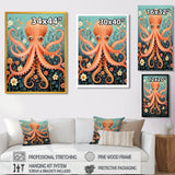 Orange Octopus - Octopus Wall Decor
