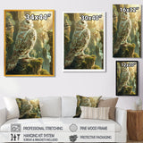 Majestic White Owl In The Mountains - Owl Wall Decor
