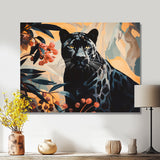 Quiet Black Panther Lurking In The Jungle - Panther Home Decor Art