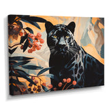 Quiet Black Panther Lurking In The Jungle - Panther Home Decor Art