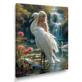 The Gracious Mystery Of The White Swan - Swans Bedroom Wall Art
