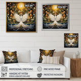 Celestial Grace Of The White Swan - Swans Canvas Wall Art