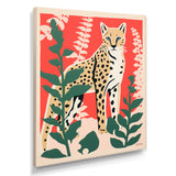 Tiger Lurking In The Forest Retro Illustration - Tiger Wall Art Prints