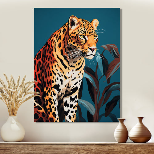Portrait Of Gracious Tiger At Dusk - Tiger Framed Canvas Art