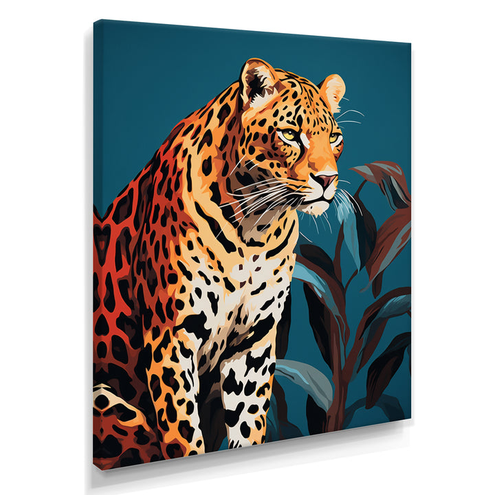 Portrait Of Gracious Tiger At Dusk - Tiger Framed Canvas Art