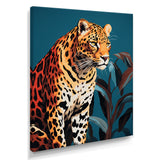 Portrait Of Gracious Tiger At Dusk - Tiger Framed Canvas Art