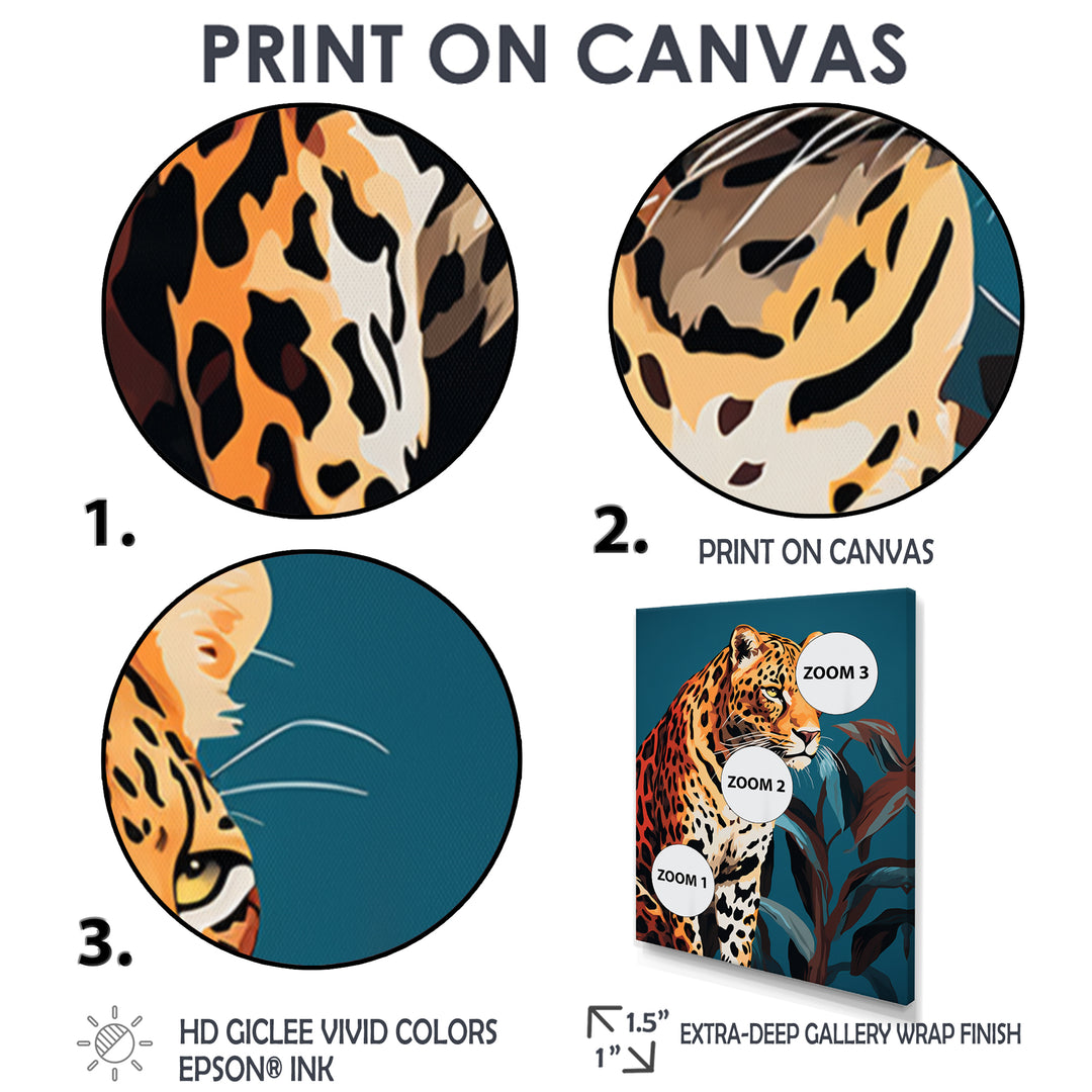 Portrait Of Gracious Tiger At Dusk - Tiger Framed Canvas Art