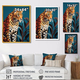 Portrait Of Gracious Tiger At Dusk - Tiger Framed Canvas Art