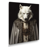 White Wolf Wisdom Of Noble Grace - Wolf Wall Art Prints