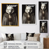 White Wolf Wisdom Of Noble Grace - Wolf Wall Art Prints