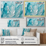 Bold White And Turquoise Boho Feathers Painting - Feathers Living Room Wall Art