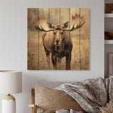 Moose Serenity I - Wood Wall Art