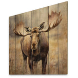 Moose Serenity I - Wood Wall Art