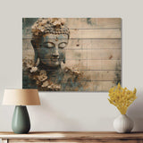 Religious Buddhism Statue - Wood Wall Art