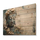 Religious Buddhism Statue - Wood Wall Art