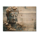 Religious Buddhism Statue - Wood Wall Art