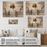 Jesus Resurrection Religious Radiance - Wood Wall Art