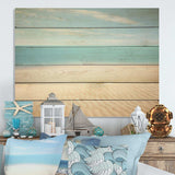 Coastal Hush Dreaming Beach Sand - Wood Wall Art