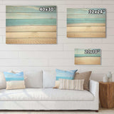 Coastal Hush Dreaming Beach Sand - Wood Wall Art