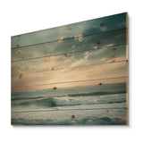 Coastal Waves Scenery View - Wood Wall Art