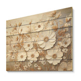 Elegant Minimalism Florals In Every Season I - Wood Wall Art