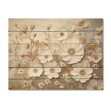 Elegant Minimalism Florals In Every Season I - Wood Wall Art