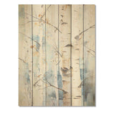 White Birch Trees Forest Winter Scenery - Wood Wall Art