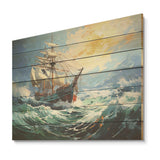 The Pirate boat Odyssey's Voyage IV - Wood Wall Art