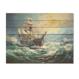 The Pirate boat Odyssey's Voyage IV - Wood Wall Art