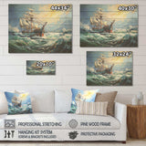 The Pirate boat Odyssey's Voyage IV - Wood Wall Art