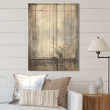 Grey misty river window view II - Wood Wall Art