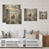 Mystic Moose in Forest II - Wood Wall Art