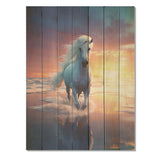 Coastal Horse Majesty Portrait - Wood Wall Art