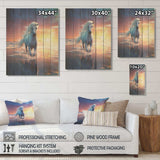 Coastal Horse Majesty Portrait - Wood Wall Art