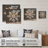 Crystal snowflake tranquility I - Wood Wall Art