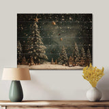 Green Christmas pine tree decor - Wood Wall Art