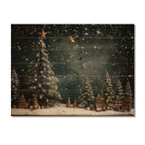 Green Christmas pine tree decor - Wood Wall Art