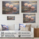 Riverside Blooms flowers on river II - Wood Wall Art