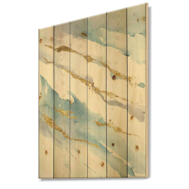Abstract Drift v2 - Posh &amp; Lux Print on Natural Pine Wood