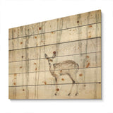 A Woodland Walk into the Forest I - Modern Farmhouse Print on Natural Pine Wood