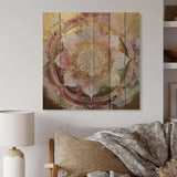 Rose Gold Mandala II - Wood Wall Art