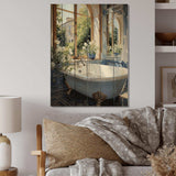 Bathroom Tranquil Reflections V - Wood Wall Art