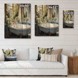 Bathroom Tranquil Reflections V - Wood Wall Art