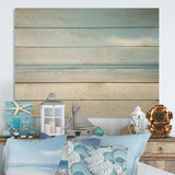 Minimalism Beachside Serenity - Wood Wall Art