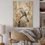 Bird Silent Watcher V - Wood Wall Art