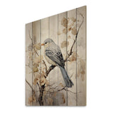 Bird Silent Watcher V - Wood Wall Art