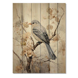 Bird Silent Watcher V - Wood Wall Art