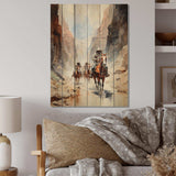 Cowboy On The Trail I - Wood Wall Art